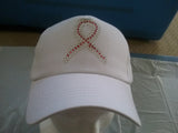 Breast cancer awareness Snapback women's baseball cap W/ rhinestones