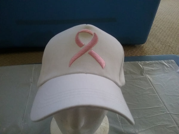 White women's Snapback breast cancer awareness baseball cap
