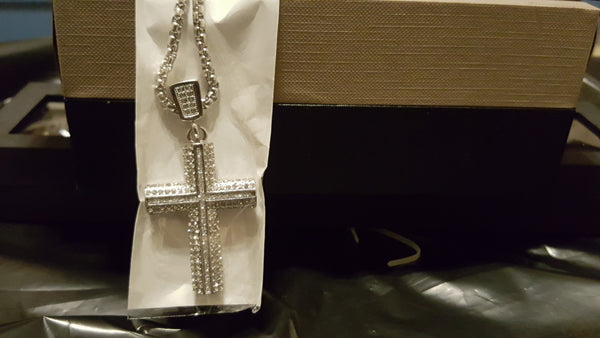 Stainless steel 22 inch cross rope chain