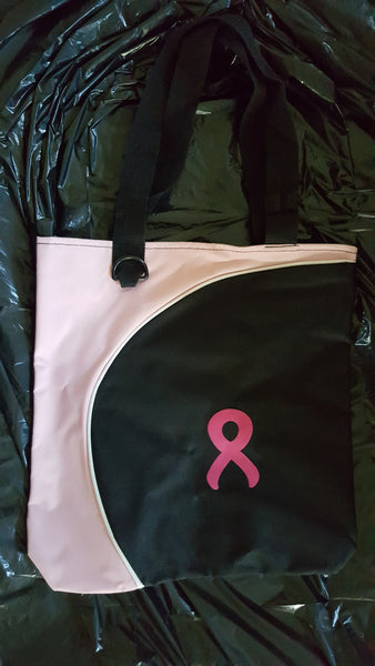 Breast cancer awareness tote bag